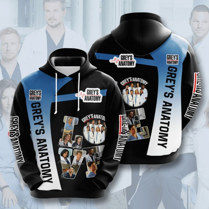 Grey's Anatomy Love 3d Hoodie