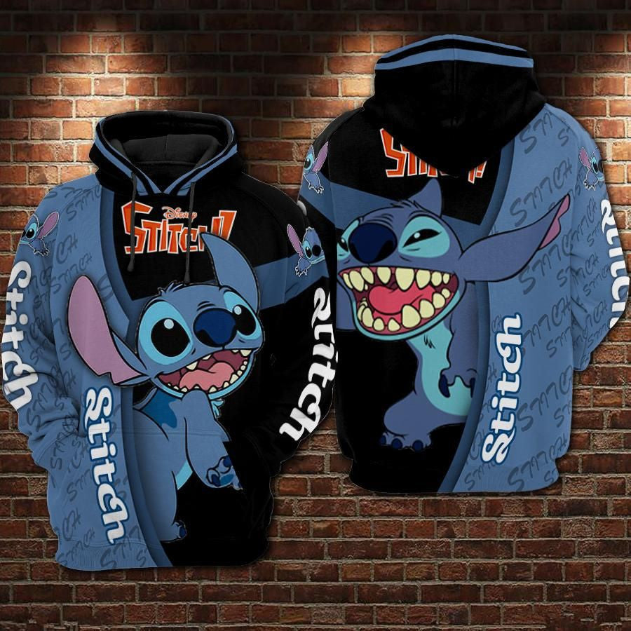 Lilo And Stitch Over Print 3d Hoodie Zip Hoodie 1190