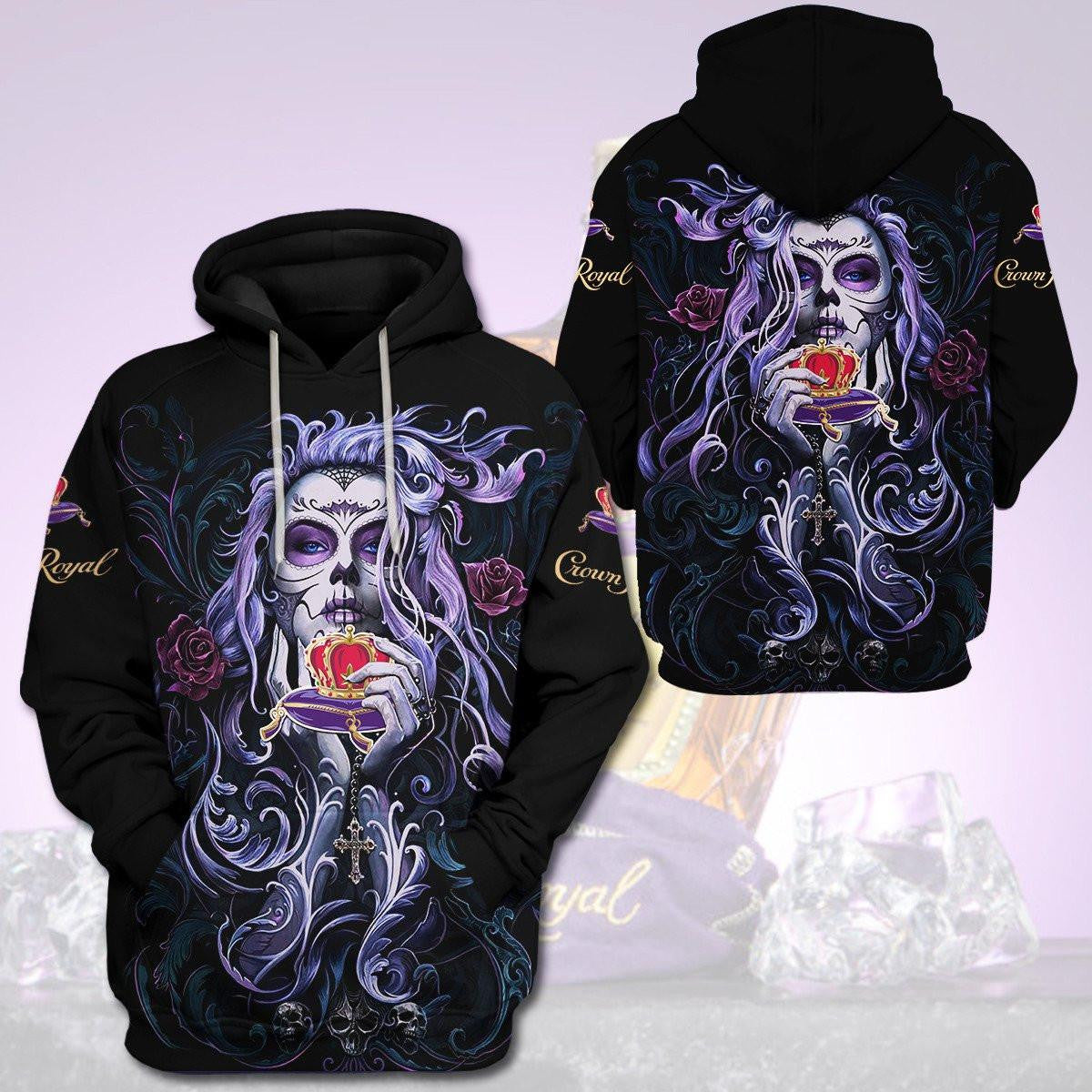 Crown Royal Sugar Skull Girl Trending Hoodie 519
