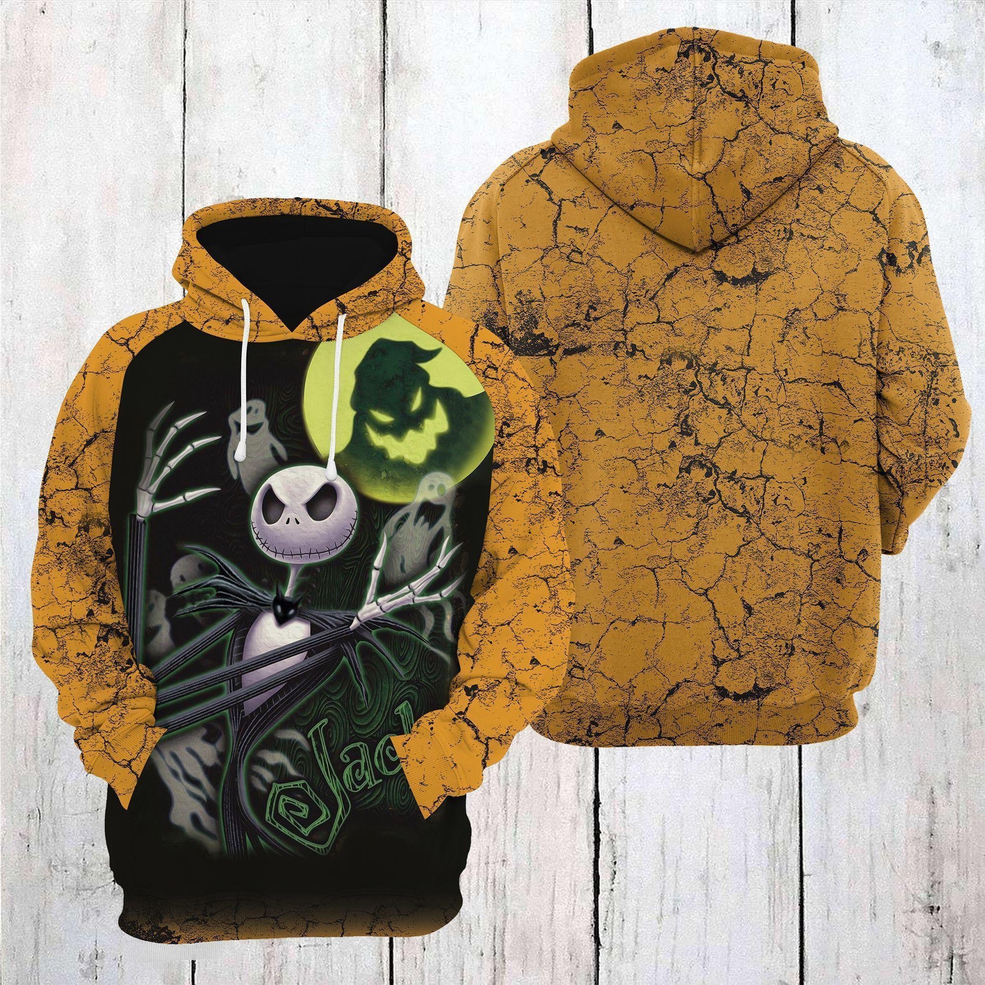 Jack Skellington Nightmare Before Christmas Halloween Night 12 Aop Hoodie