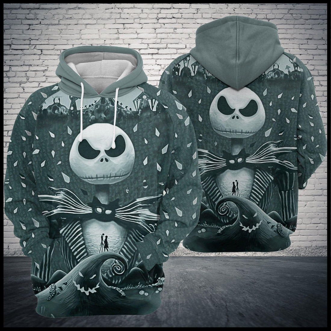 Jack Skellington Nightmare Before Christmas Pumpkin King Ver11 Aop Hoodie