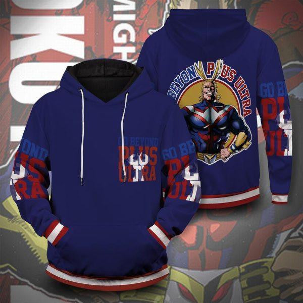 My Hero Academia Go Beyond All Might Anime 2k613 Lover Gift ,my Hero Academia All Over Print 3d Hoodie