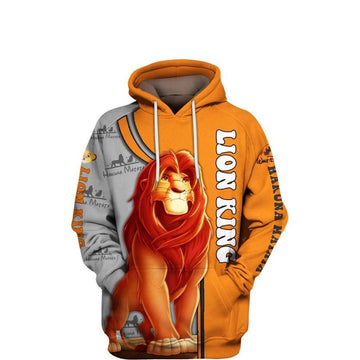 The Lion King Disney Cartoon, Simba Hakuna Matata All Over Print Hoodie