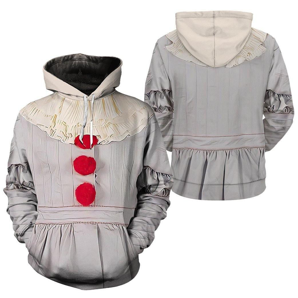 Halloween Pennywise It Horror Movie Characters 3d Hoodie Zip Hoodie