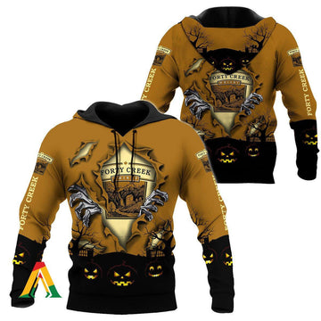Scary Night Halloween Forty Creek Whisky Hoodie &amp; Zip Hoodie