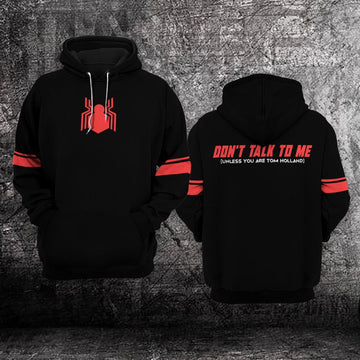 Spider Man Marvel Comics, Dont Talk To Me Unless You Are Tom Holland All Over Print Hoodie