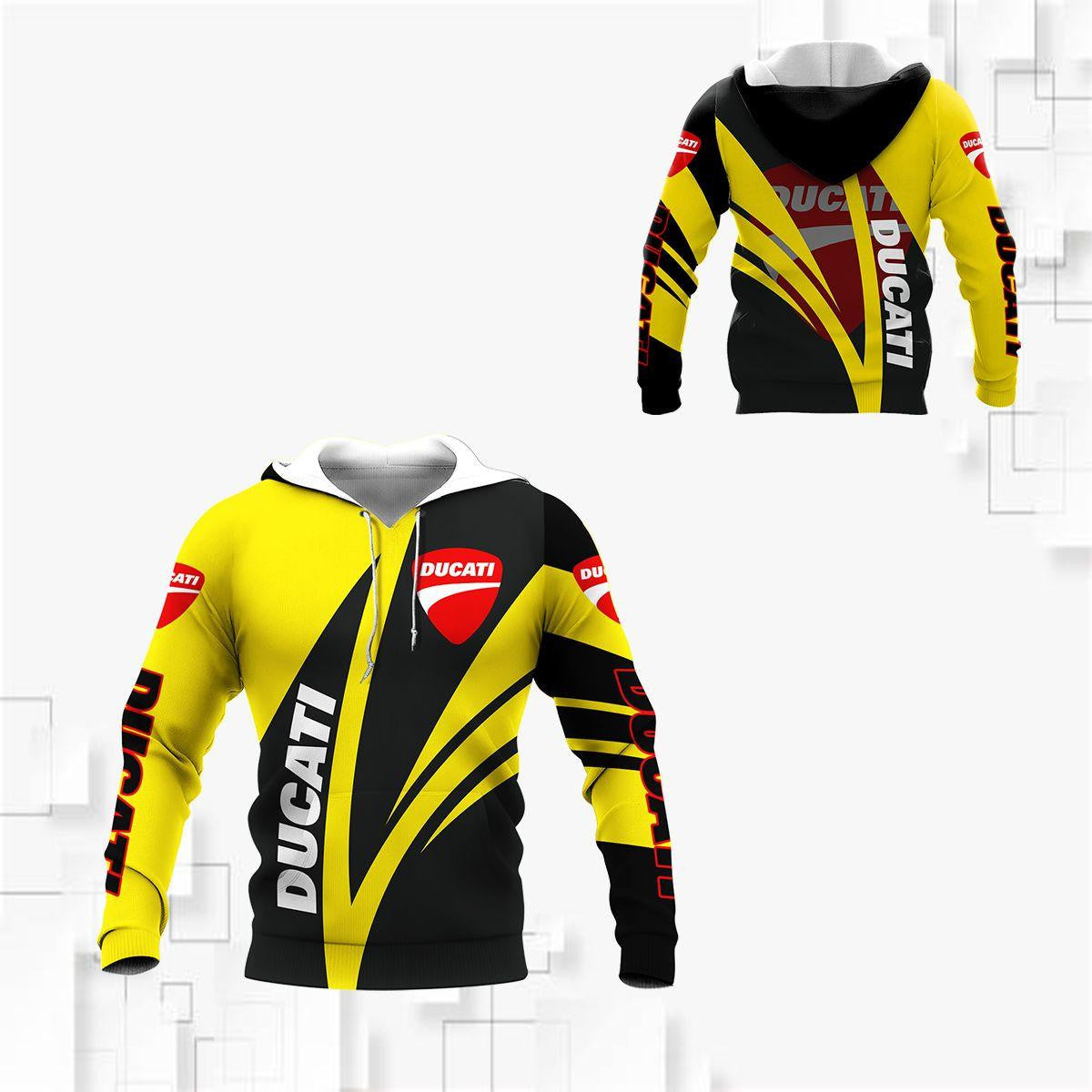 Ducati Motor Holding All Over Print Hoodie, Zip Hoodie 451