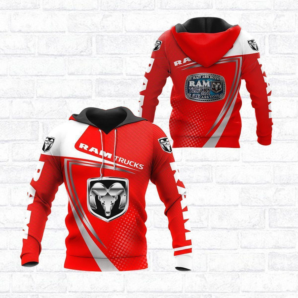 Ram Trucks Shirt Fan Gift 874, Stylist Unisex 3d Hoodie Zip Hoodie