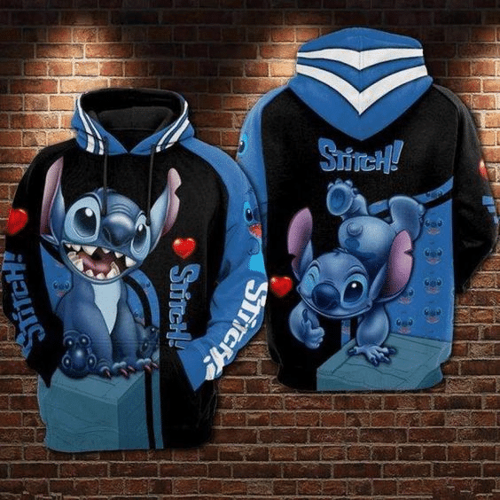 Funny Stitch And Lilo Cartoon Disney 113 Fan Gift Stylist Unisex Cartoon Graphic Outfits Aop Hoodie