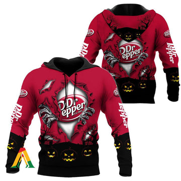 Scary Night Halloween Dr Pepper Hoodie &amp; Zip Hoodie