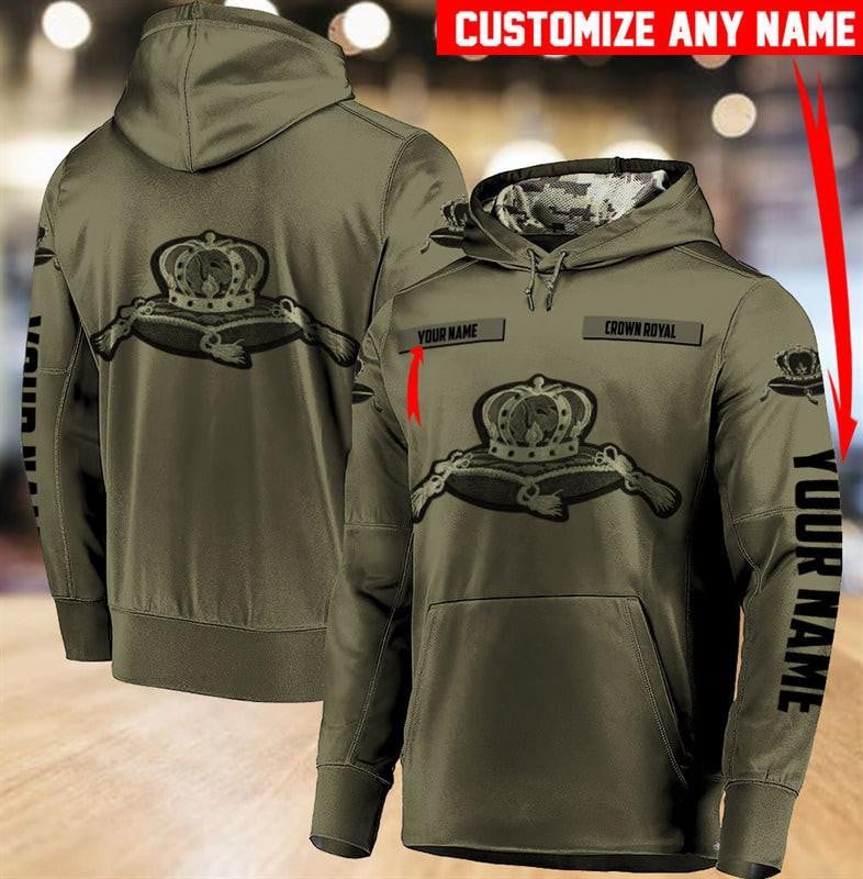 Personalized Crown Royal Us Army Hoodie, Gift For Fan 3d All Over Print Shirt Hoodie