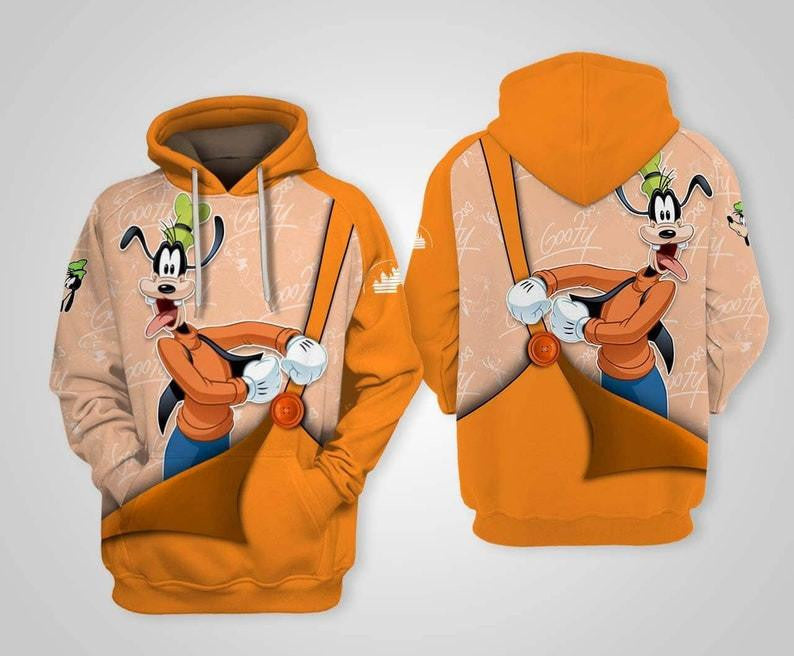 Goofy Dog Disney Fan Gift, Funny Goofy All Over Print Hoodie, Zip Hoodie
