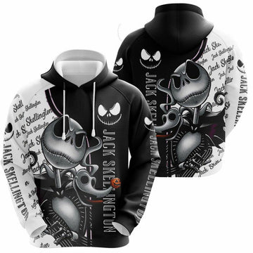Jack Skellington Nightmare Before Christmas, Jack Pumpkin King Ver30 Aop Hoodie