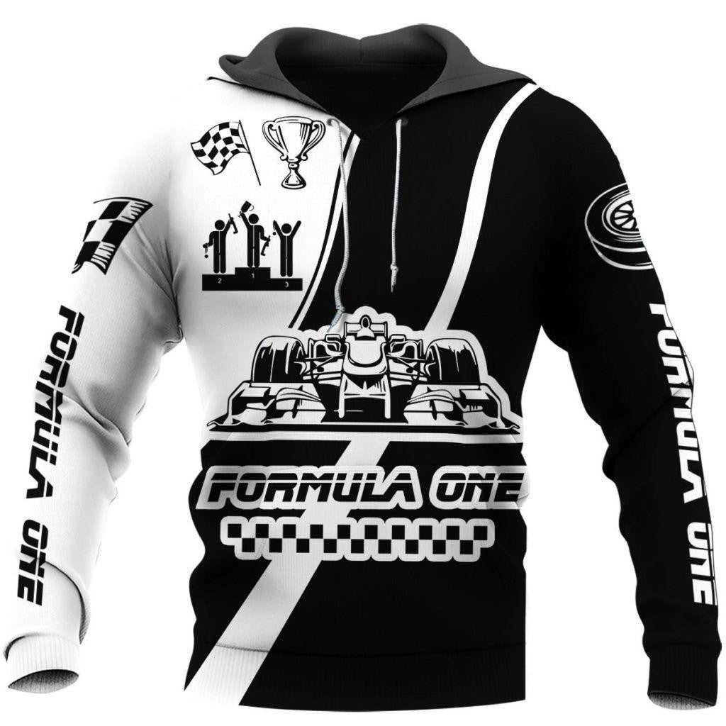 Cool Racing Car Formula One All Over Print Hoodie