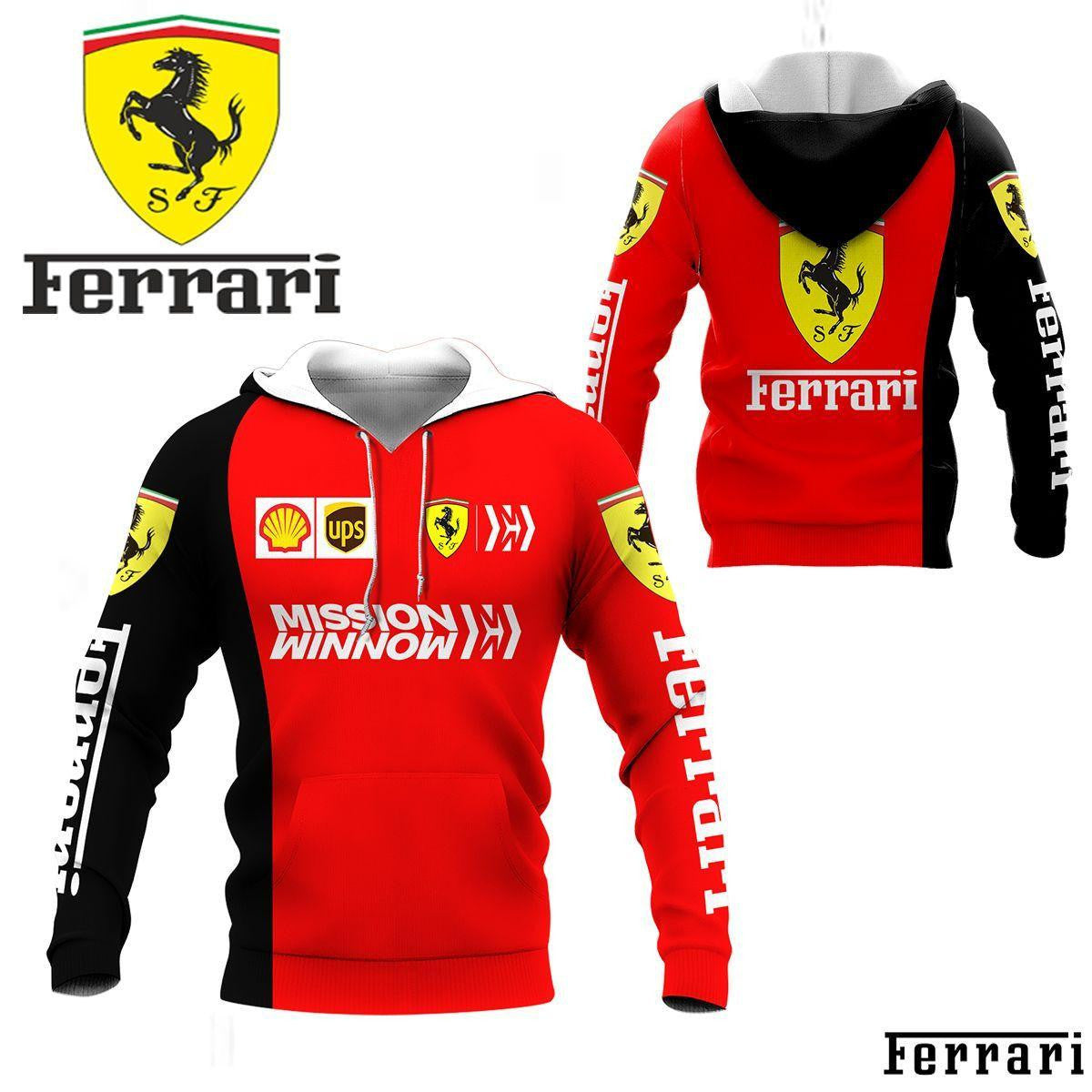 Scuderia Ferrari Luxyry Racing Car 7k979 Fan Gift 3d Zip Hoodie Hoodie Ii0