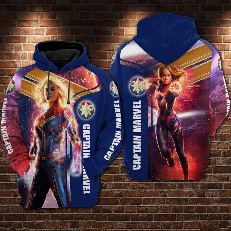Captain Marvel Ver1 Aop Hoodie