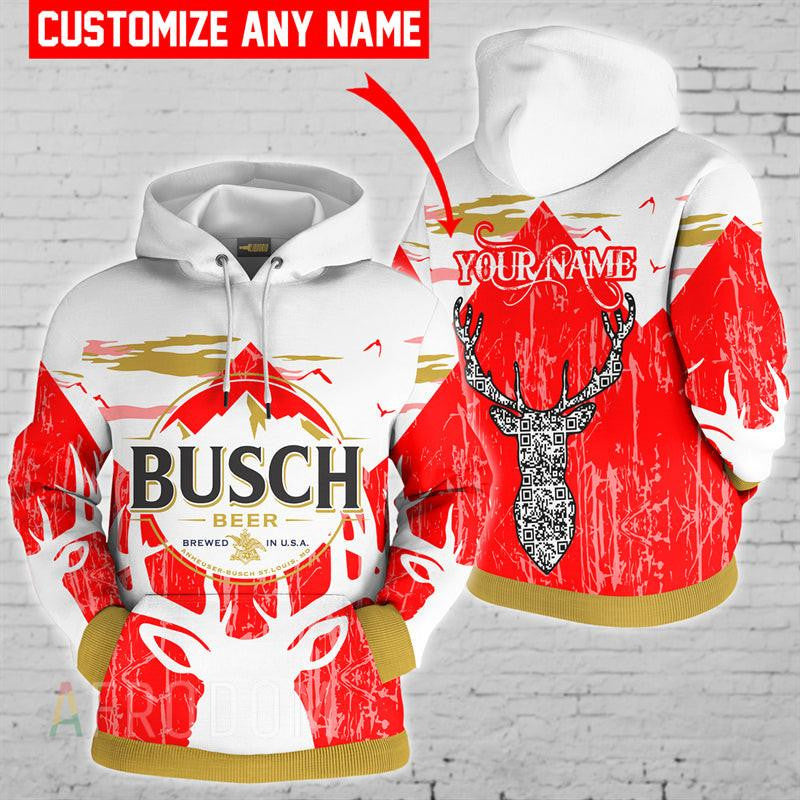 Personalized Busch Beer Hoodie, Gift For Fan 3d All Over Print Shirt Hoodie