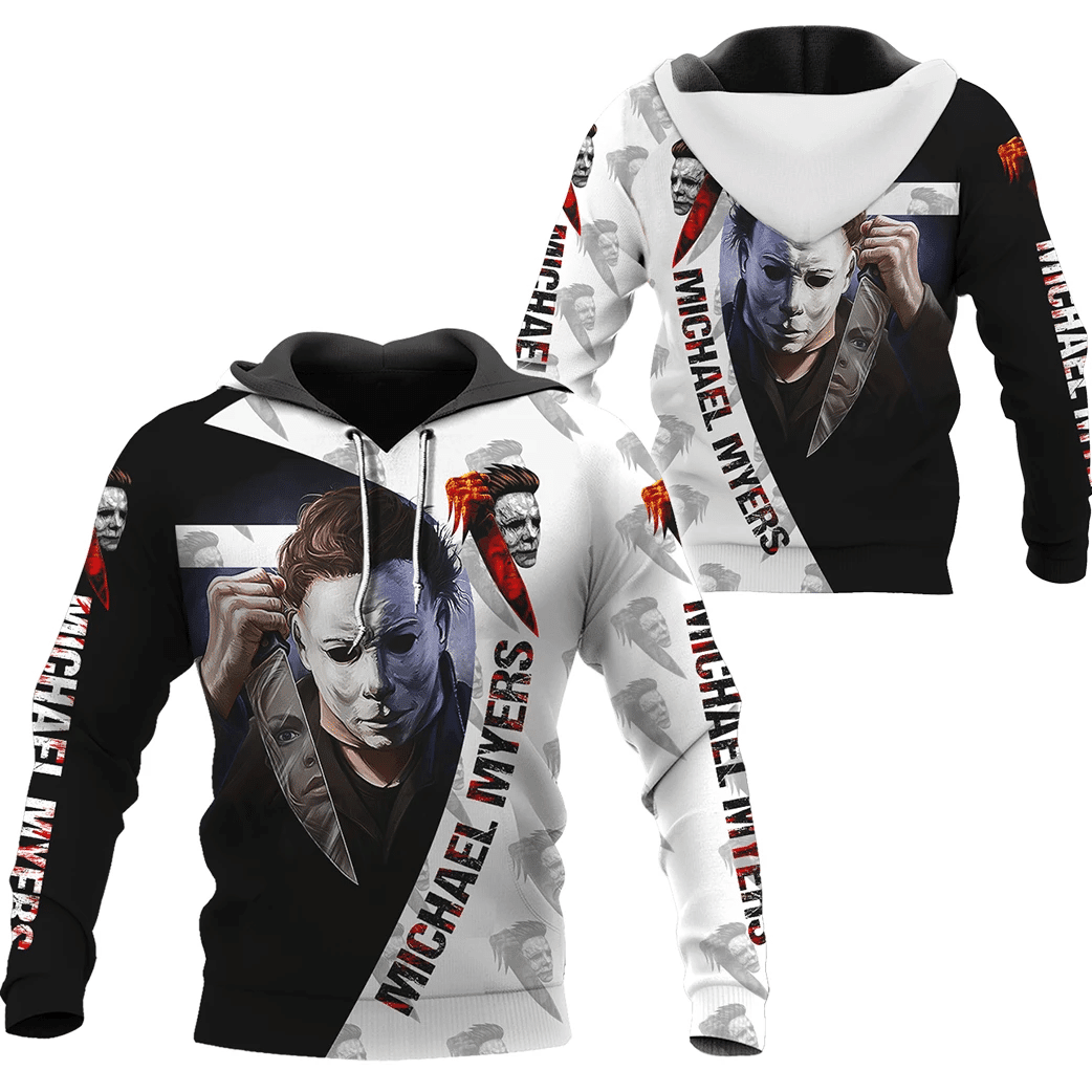 Michael Myers Horror Movie Halloween 3d Hoodie Zip Hoodie