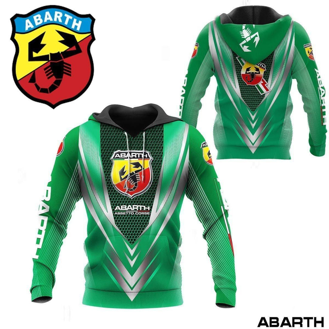 Abarth Shirt Fan Gift 15, Stylist Unisex 3d Hoodie Zip Hoodie