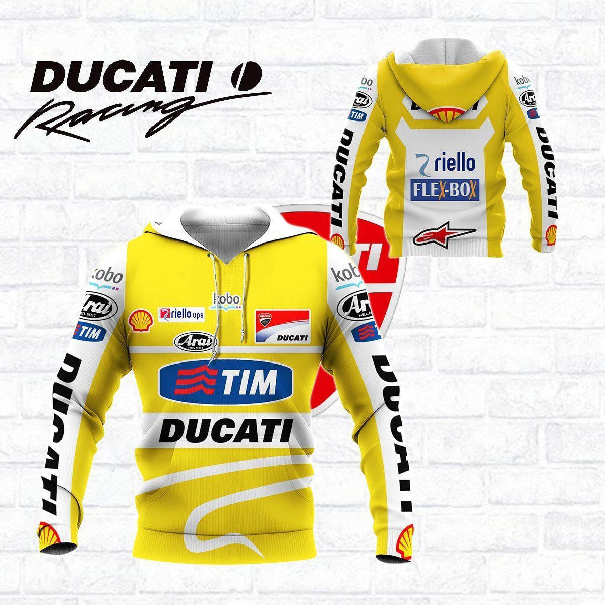 Ducati Racing All Over Print Hoodie, Zip Hoodie 471