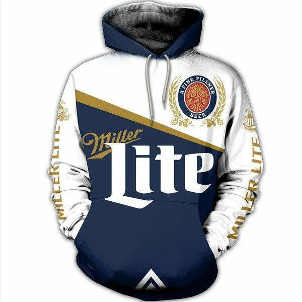 Miller Lite Pilsner Beer 3d All Over Print Hoodie 373