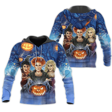 Halloween Night Hocus Pocus 3d Hoodie Zip Hoodie