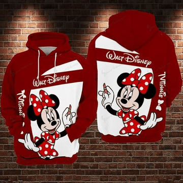 So Lovely Minne Mouse Comics Disney 112 Fan Gift Stylist Unisex Cartoon Graphic Outfits Aop Hoodie