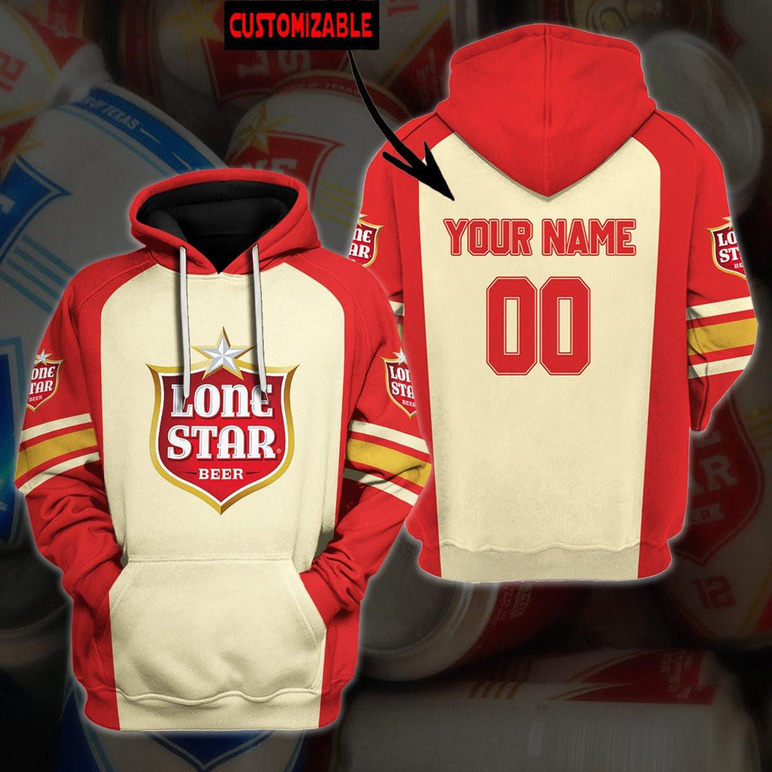 Lone Star Beer Personalized 3d Hoodie