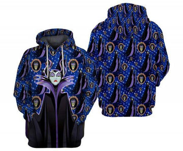 Maleficent Pattern Disney Cartoon 2k746 Lover Gift ,maleficent Disney All Over Print 3d Hoodie
