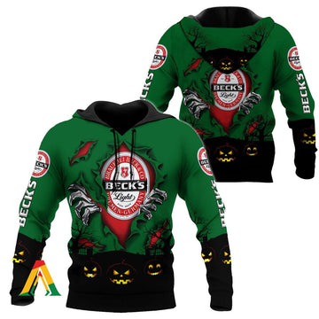 Scary Night Halloween Beck's Beer Hoodie &amp; Zip Hoodie