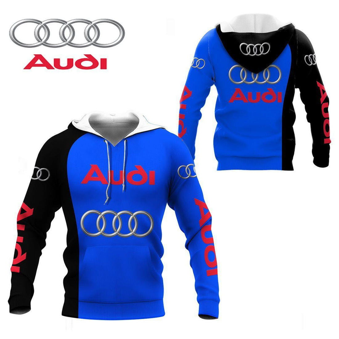 Audi Shirt Fan Gift 439, Stylist Unisex 3d Hoodie Zip Hoodie