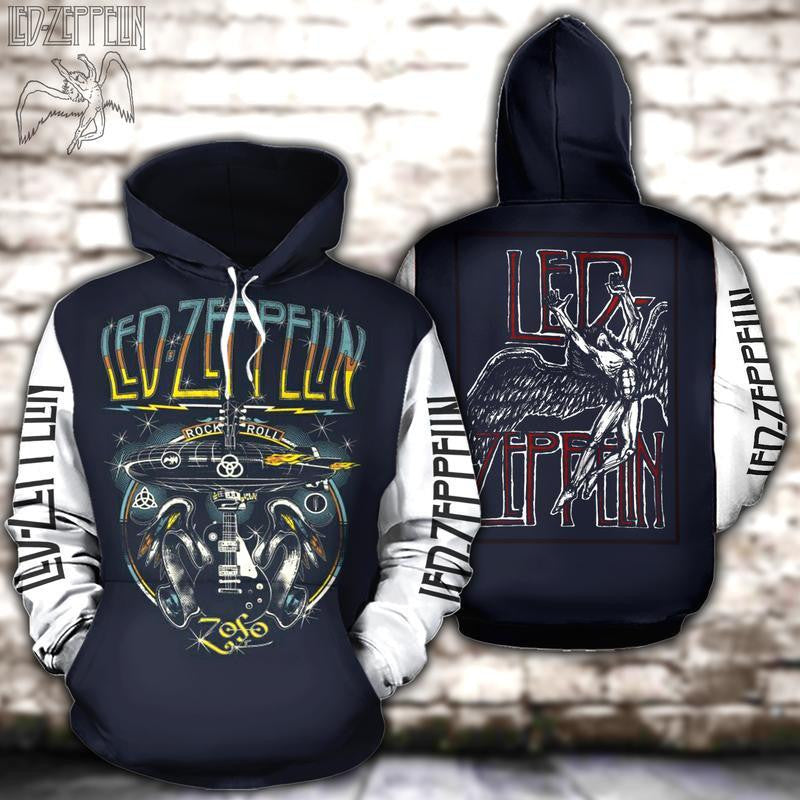 Led Zeppelin Band Fan Gift, Led Zeppelin Limited Edition All Over Print Hoodie