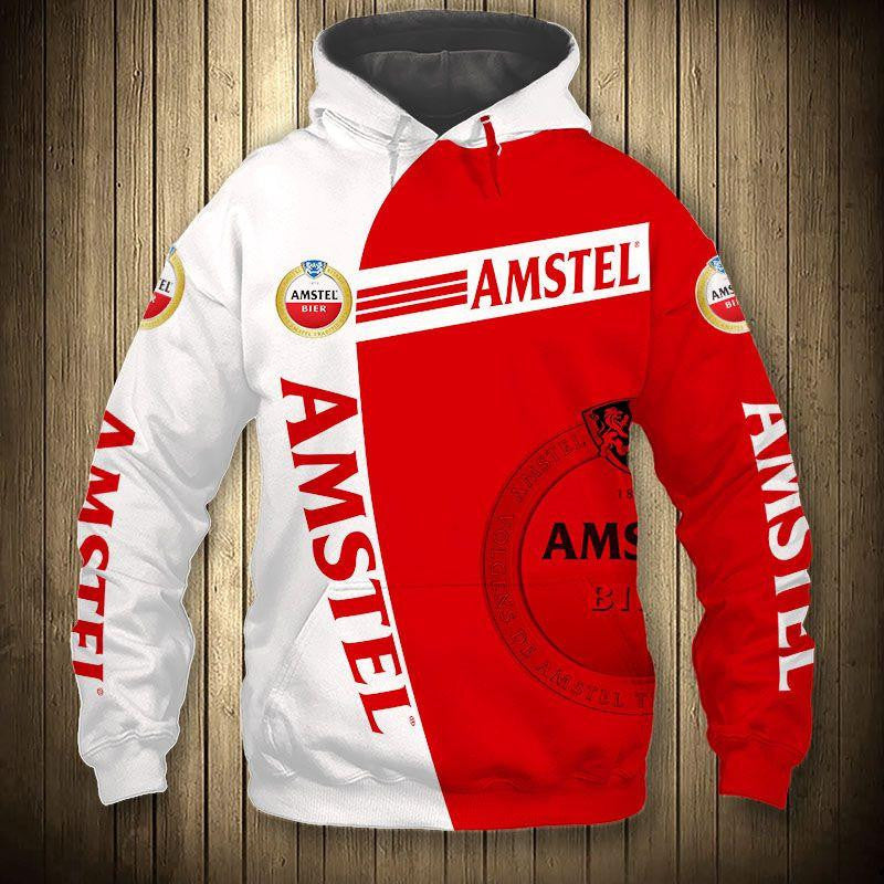 Amstel King Beer 5k406 Fan Gift Stylist Unisex Cartoon 3d Hoodie Zip Hoodie