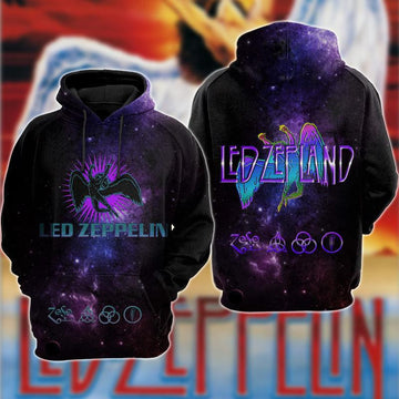 Led Zeppelin Band Lover Gift, Ledzep Land All Over Print Hoodie