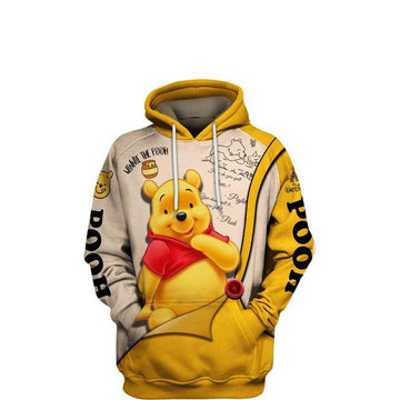 Charming Winnie The Pooh, Cute Pooh Bear Ver11 All Over Print Hoodie