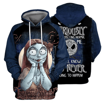 Jack, Sally &amp; Zero Dog We All Know It's Never Going To Happen 151 Fan Gift Stylist Unisex Cartoon Graphic Outfits Aop Hoodie, Zip Hoodie
