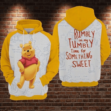 So Lovely Winnie The Pooh Disney World 103 Fan Gift Stylist Unisex Cartoon Graphic Outfits Aop Hoodie