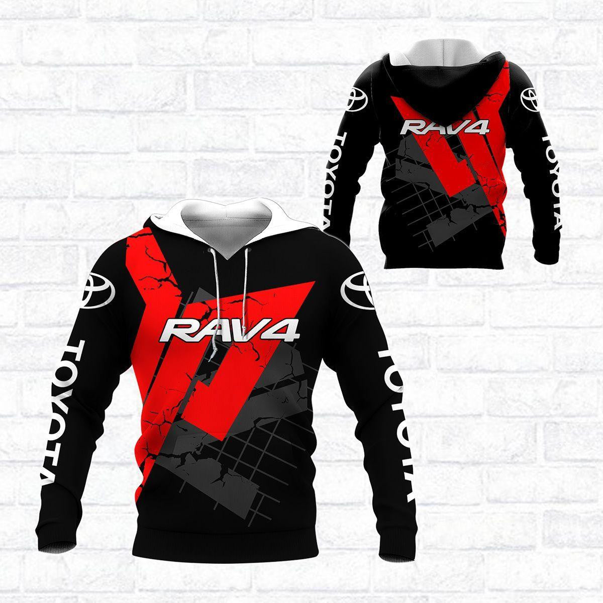 Toyota Rav4 Shirt Fan Gift 364, Stylist Unisex 3d Hoodie Zip Hoodie