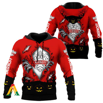 Scary Night Halloween Smirnoff Vodka Hoodie &amp; Zip Hoodie