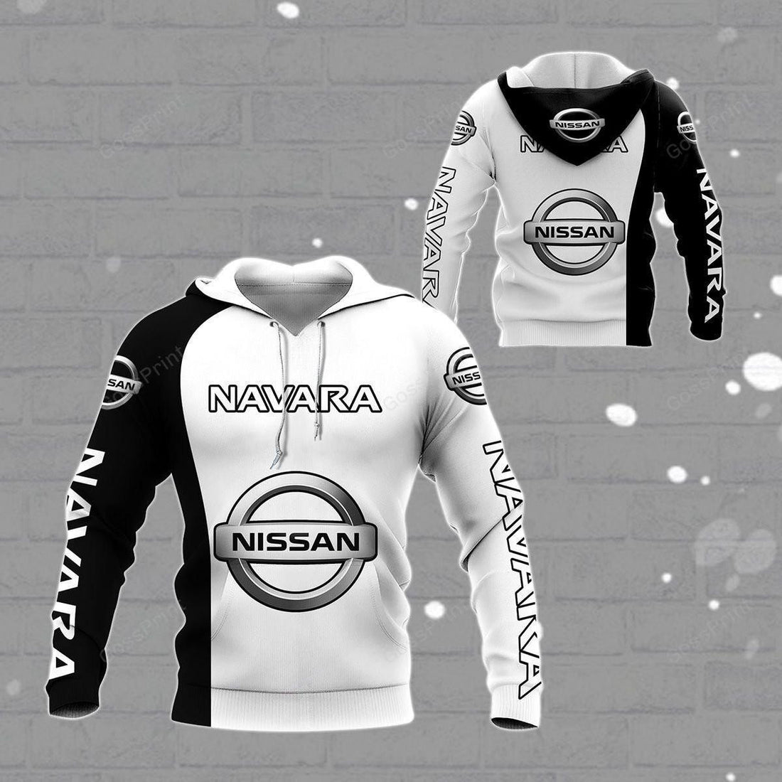 Nissan Navada All Over Print Hoodie, Zip Hoodie 160