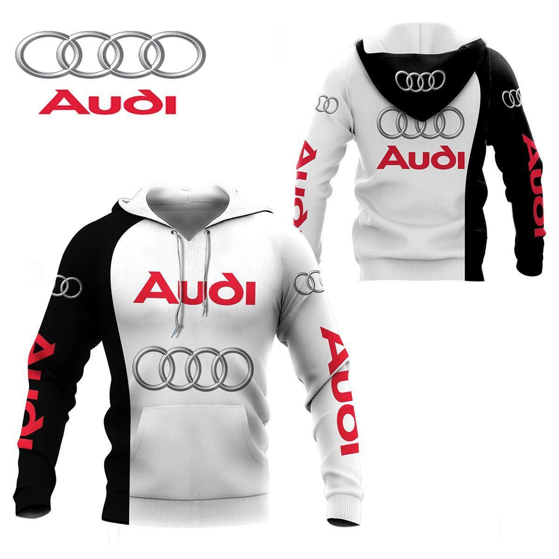 Audi Shirt Fan Gift 441, Stylist Unisex 3d Hoodie Zip Hoodie