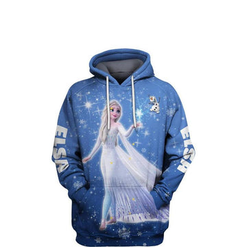Elsa Of Arendelle, Elsa Princess Frozen Disney Cartoon All Over Print Hoodie