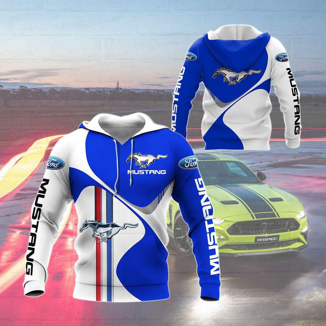 Ford Mustang Shelby Luxury Car 8k214 Fan Gift 3d Hoodie Ii0