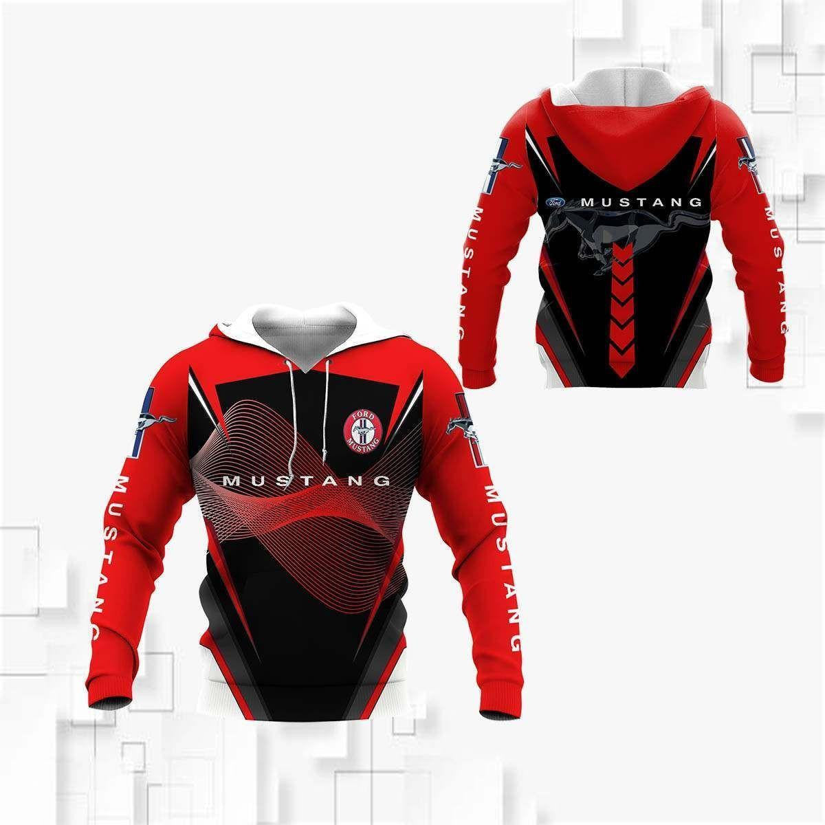 Ford Mustang Shirt Fan Gift 926, Stylist Unisex 3d Hoodie Zip Hoodie