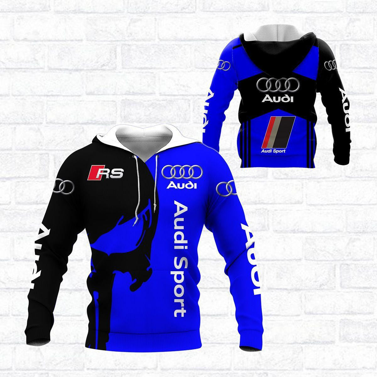 Skull Audi Sport Luxury Car 8k311 Fan Gift 3d Zip Hoodie Hoodie Ii0