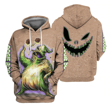 Oogie Boogie Jack Skellington The Nightmare Before Christmas 89 Fan Gift Stylist Unisex Cartoon Graphic Outfits Aop Hoodie, Zip Hoodie