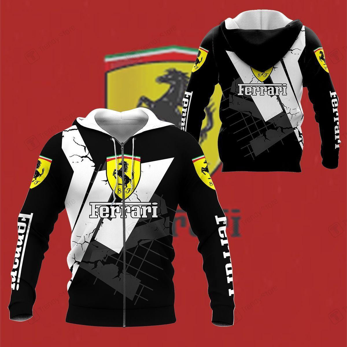 Scuderia Ferrari Luxyry Racing Car F1 8k161 Fan Gift 3d Zip Hoodie Hoodie Ii0