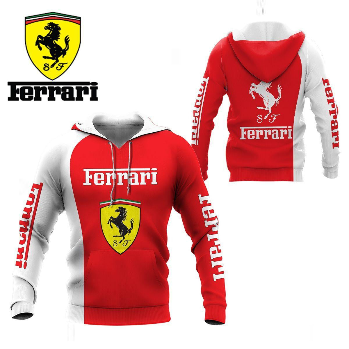 Scuderia Ferrari Luxyry Car 7k963 Fan Gift 3d Zip Hoodie Hoodie Ii0