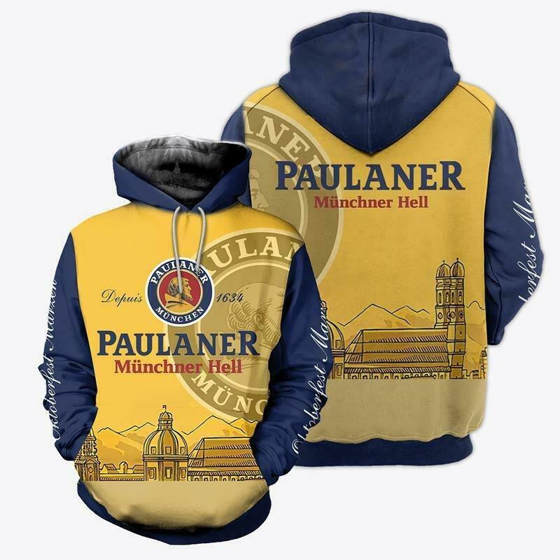 Paulaner Beer 3d All Over Print Hoodie 376