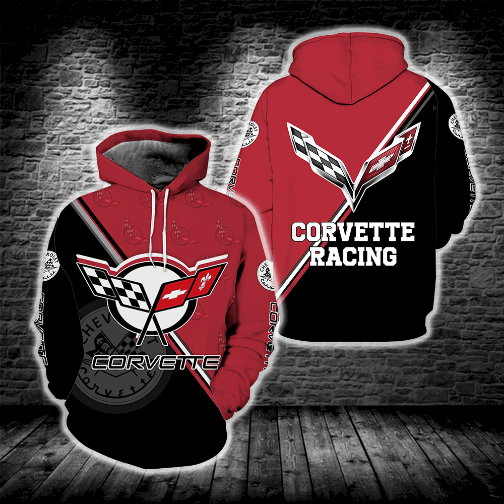 Corvette Racing All Over Print Hoodie
